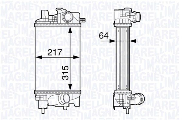 MAGNETI MARELLI Välijäähdytin 351319203020